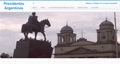 Desktop Screenshot of presidentesargentinos.com